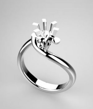 Mounting solitaire ring 371-5929