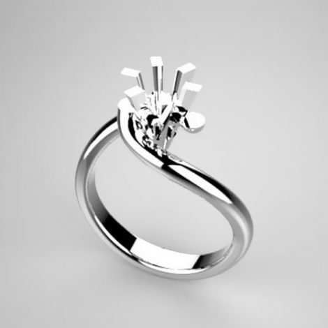 Mounting solitaire ring 371-5929