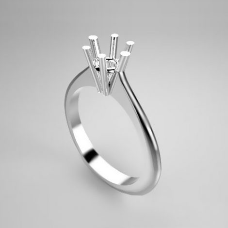 Mounting solitaire ring 42-F-SMALL