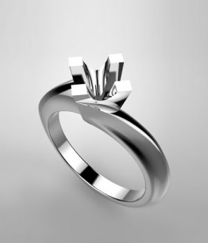 Mounting solitaire ring 6786-ECO