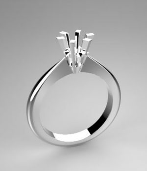 Mounting solitaire ring 6810-5929-ECO