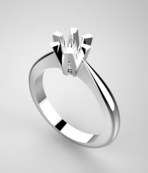 Mounting solitaire ring 6810-UNI