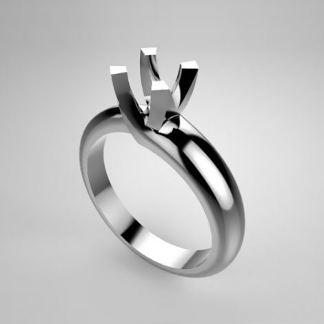 Mounting solitaire ring 7390-UNI