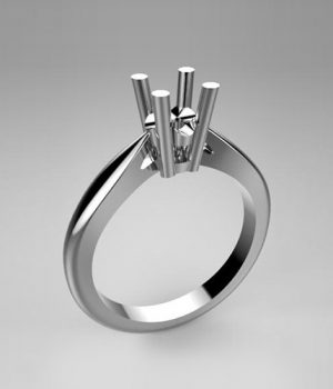 Mounting solitaire ring 7469-UNI