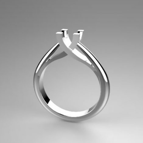 Mounting solitaire ring 7538-SMALL