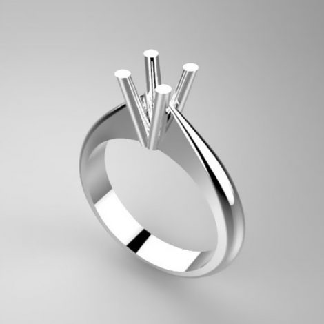 Mounting solitaire ring 7553-UNI