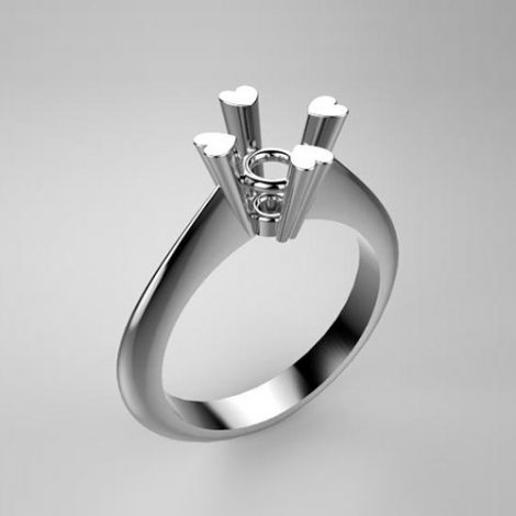 Mounting solitaire ring 7860-SMALL