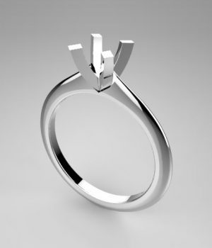 Mounting solitaire ring 7872-SMALL