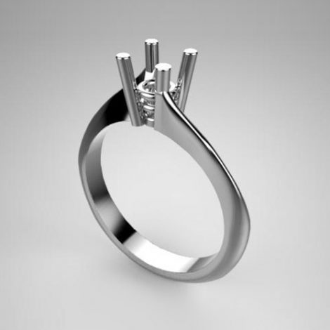 Mounting solitaire ring 7898-UNI