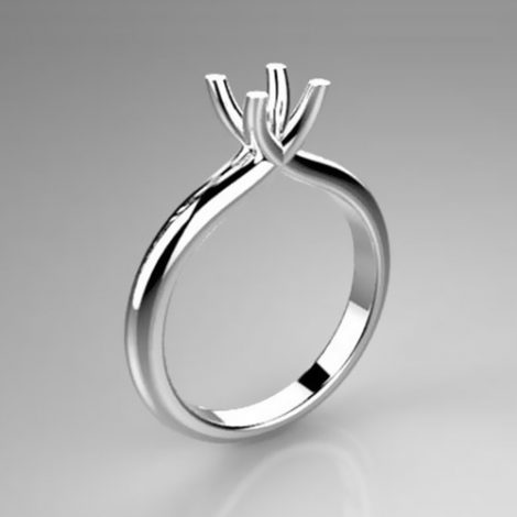 Mounting solitaire ring 8053-SMALL