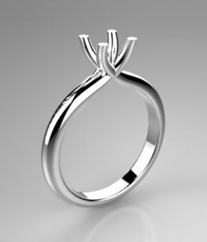 Mounting solitaire ring 8053-UNI