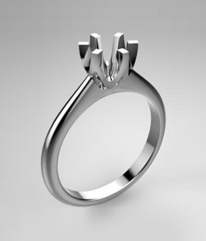 Mounting solitaire ring 8057-SMALL