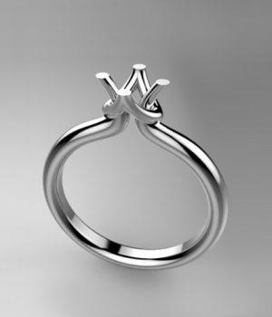 Mounting solitaire ring 8168-SMALL