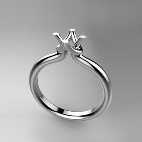 Mounting solitaire ring 8168-SMALL