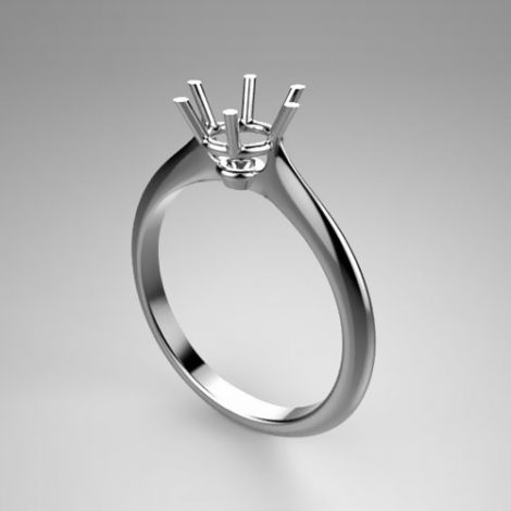 Mounting solitaire ring 8186-UNI