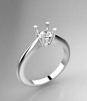 Mounting solitaire ring 8203-ECO