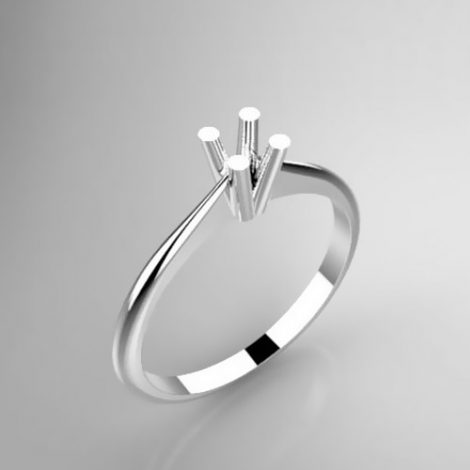Mounting solitaire ring 8255-LG