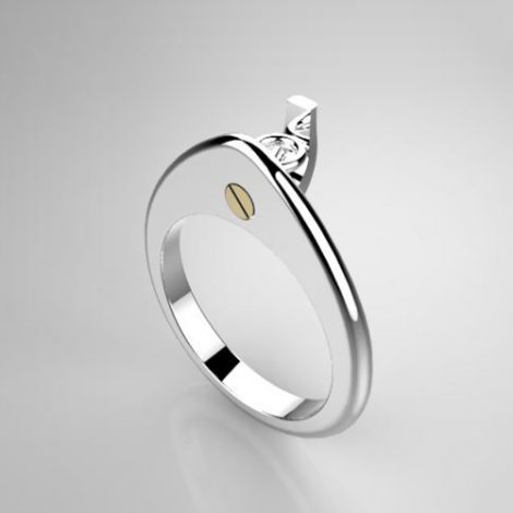 Mounting solitaire ring 7904-UNI
